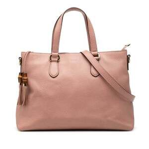 GUCCI Pink Leather Shoulder Bag